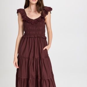 Madewell Lucie Embroidered Cotton Midi Dress Madewell Lucie Embroidered Cotton